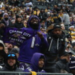 Ravens Fans celebrating the win against the Steelers