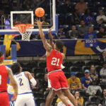 Louisville Forward Sydney Curry with the jump hook