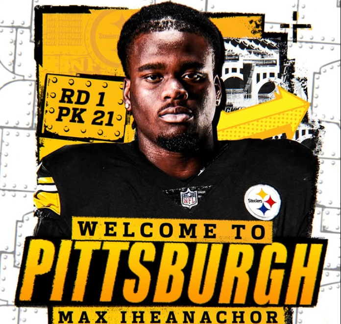 Steelers Select Max Iheanachor (T) with 1st Round Pick