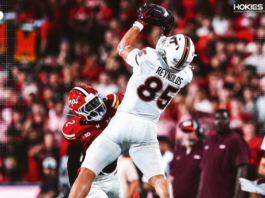 Ethan Grunkemeyer’s Four Touchdowns Push Virginia Tech Past Maryland 35-26
