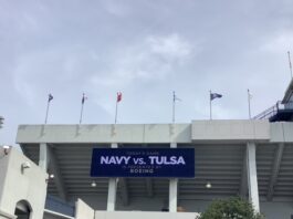 Jackson Gutierrez Navy Rallies to Win Over Tulsa, 34-26
